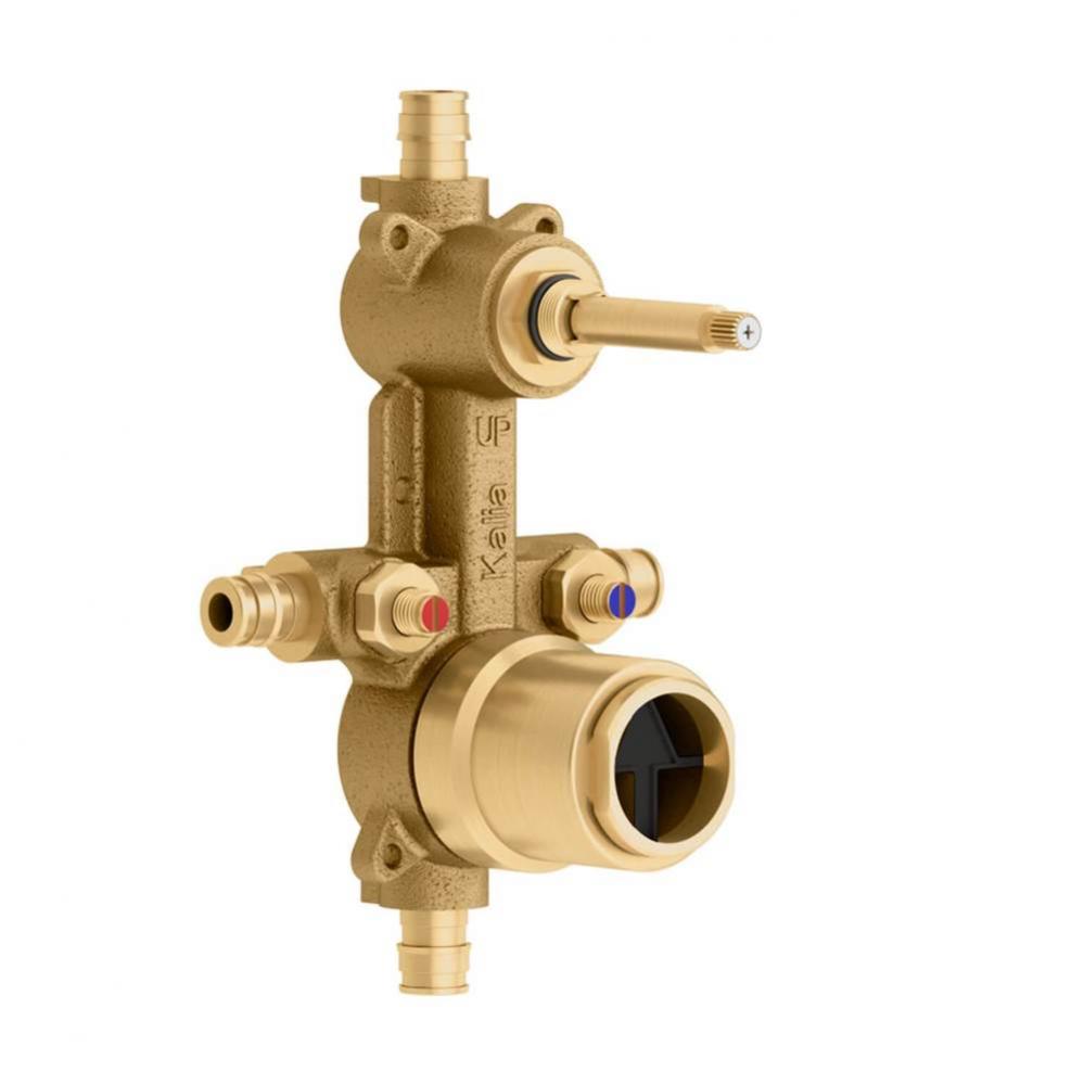 1/2'' Pressure Balance Valve With 2-Way diverter and Test Cap - Without Cartridge - XPEX