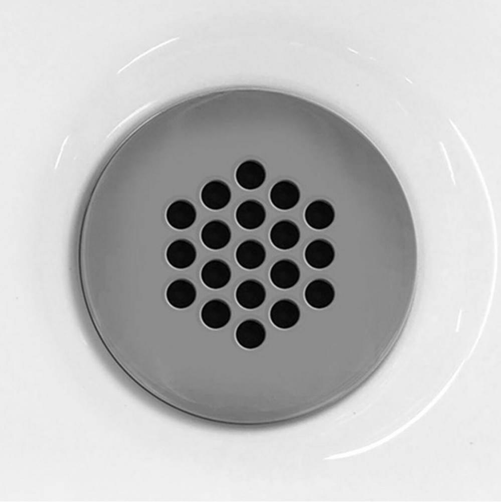 Drain With Overflow Assembly with Grid Surface Chrome