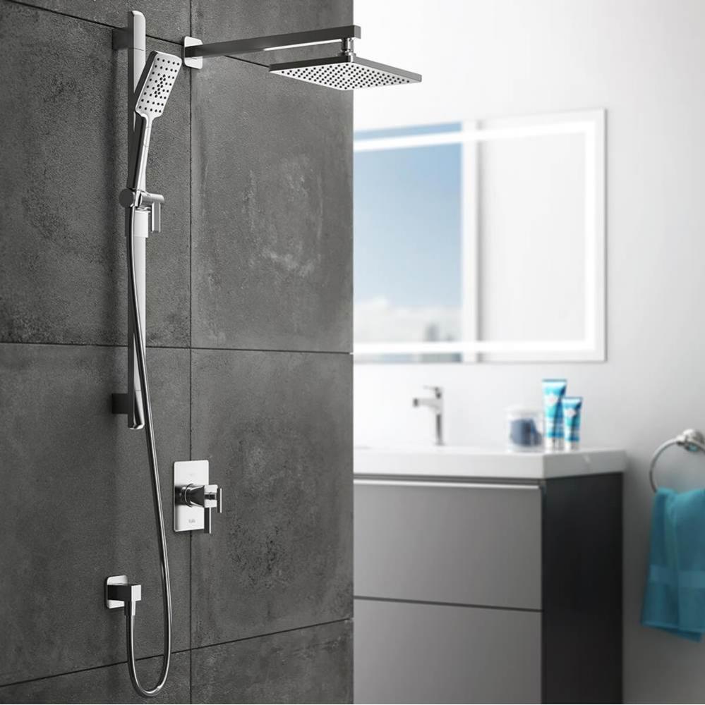 SquareOne™ TCD1 : AQUATONIK™ T/P Coaxial Shower System with Wallarm Chrome