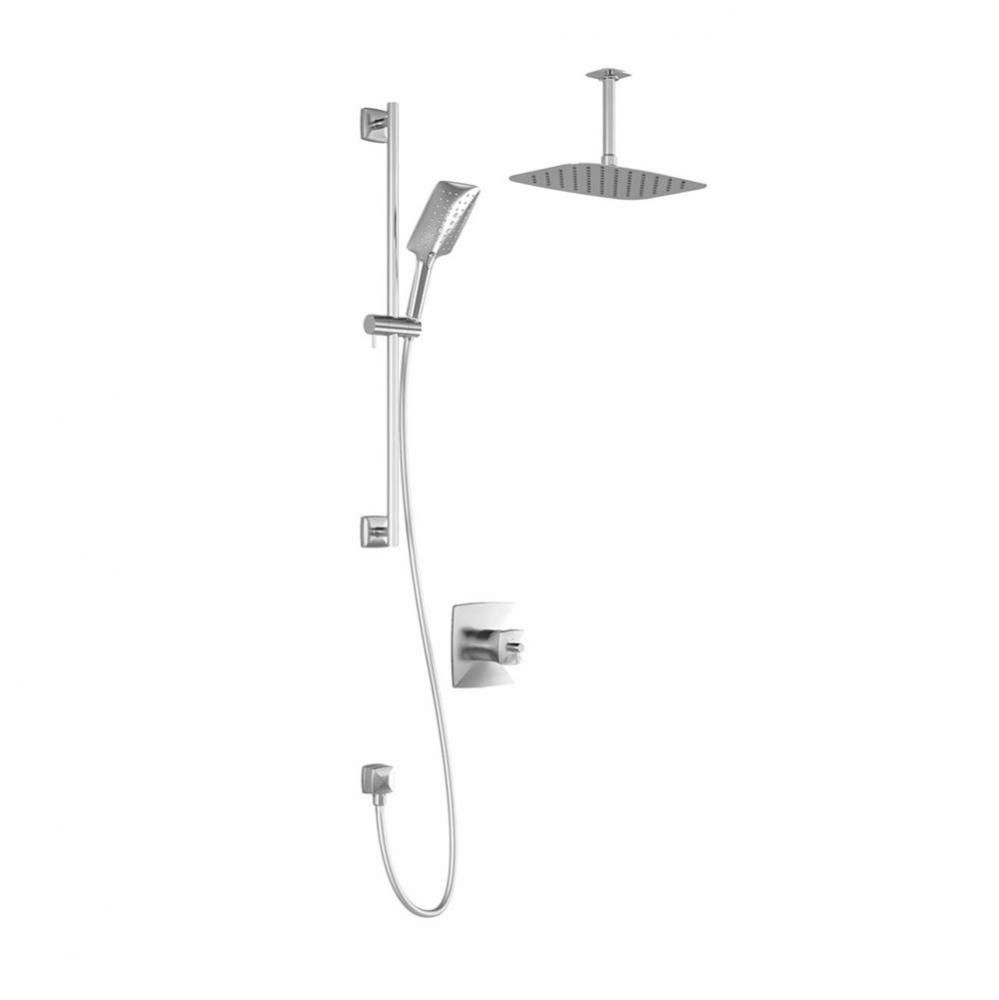UMANI™ TCD1 PREMIA (Valve Not Included) : AQUATONIK™ T/P Coaxial Shower System with Vertical C