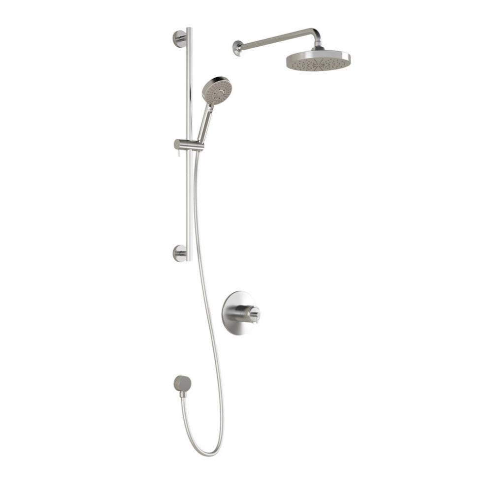 CITE™ TCG1 : Water Efficient AQUATONIK™ T/P Coaxial Shower System with Wallarm Chrome