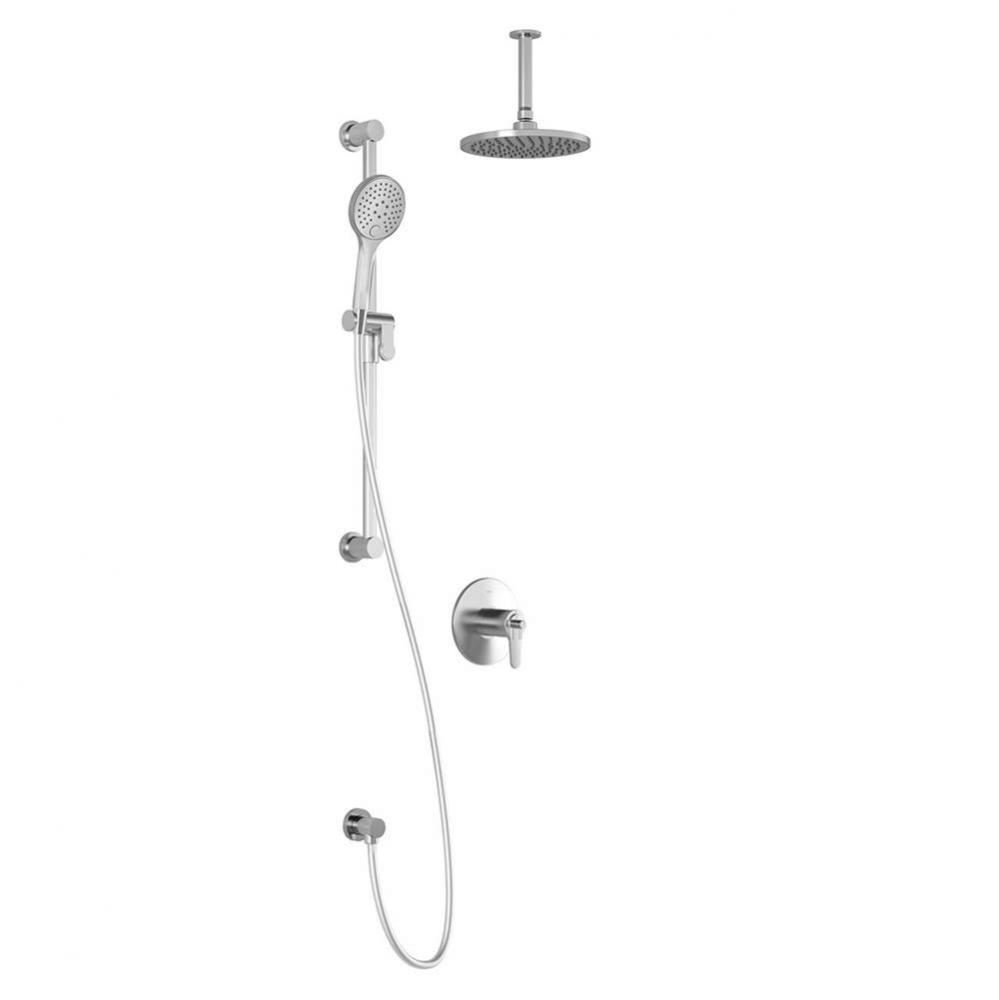 KONTOUR™ TCG1 : Water Efficient AQUATONIK™ T/P Coaxial Shower System with Vertical Ceiling Arm