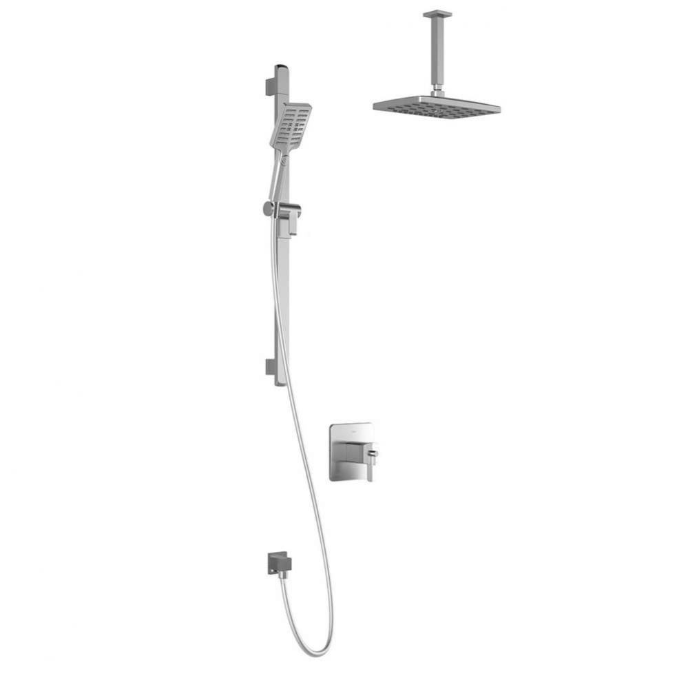 GRAFIK™ TCD1 PREMIA (Valve Not Included) : AQUATONIK™ T/P Coaxial Shower System with Vertical