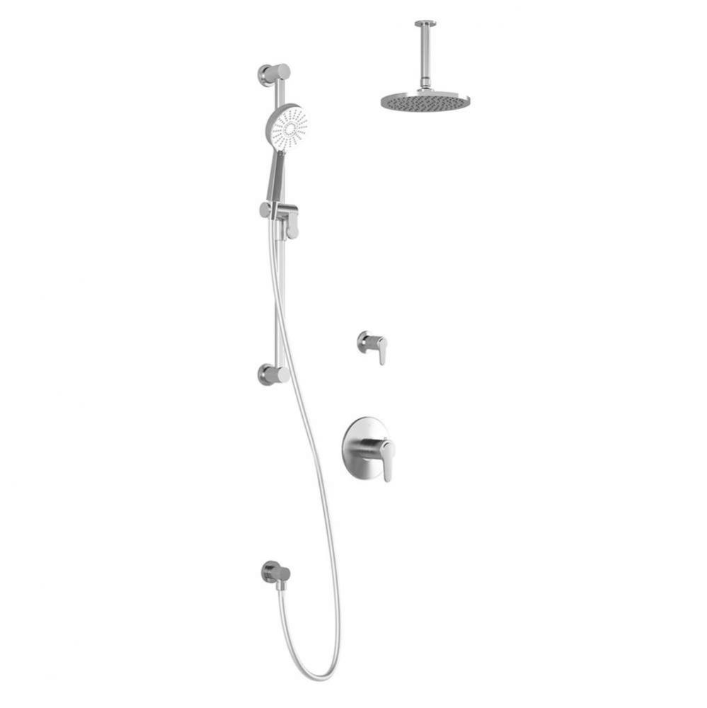 KONTOUR™ TG2 (Valves Not Included) : Water Efficient Thermostatic Shower System with Vertical Ce