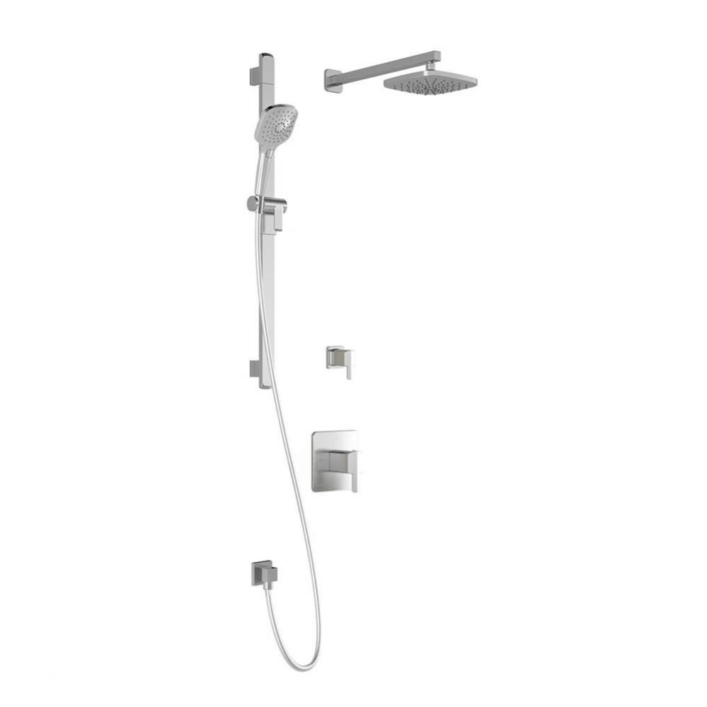 GRAFIK™ TG2 : Water Efficient Thermostatic Shower System with Wallarm Chrome