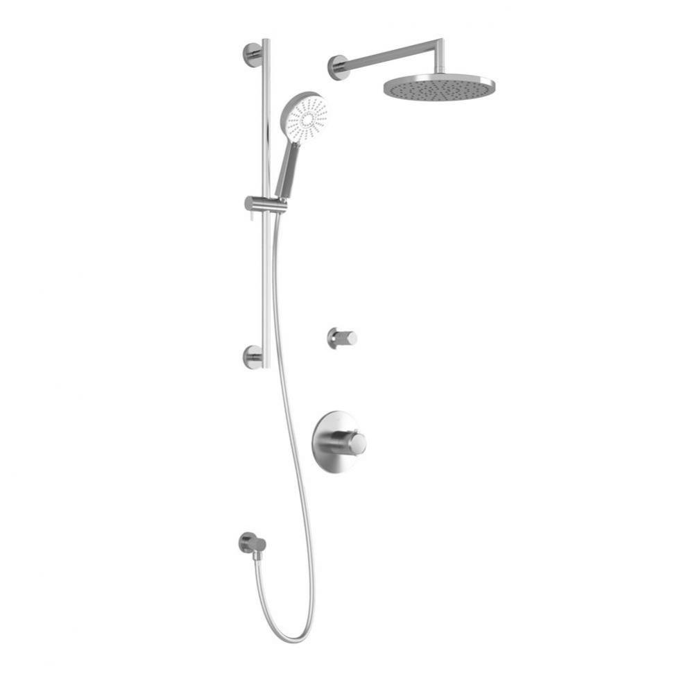 CITE™ TD2 PLUS (Valves Not Included) : Thermostatic Shower System with Wallarm Chrome