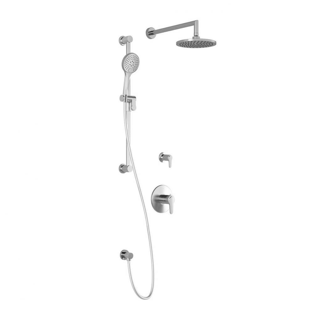 KONTOUR™ TG2 : Water Efficient Thermostatic Shower System with Wallarm Chrome