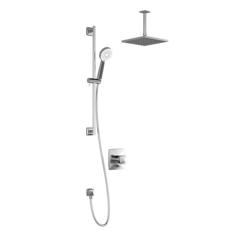 UMANI™ PB4 : Pressure Balance Shower System Vertical Ceiling Arm Chrome