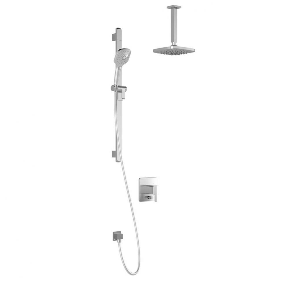 GRAFIK™ PB4 : Pressure Balance Shower System Vertical Ceiling Arm Chrome