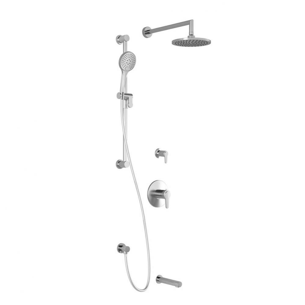 KONTOUR™ TG3 : Water Efficient Thermostatic Shower System with Wallarm Chrome