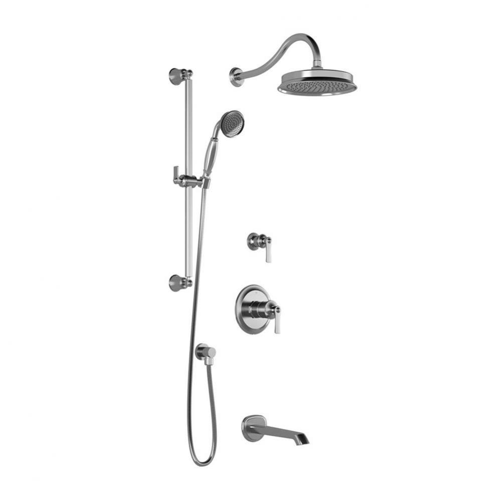 RUSTIK™ TD3 (Valves Not Included) : Thermostatic Shower System with Wallarm Chrome