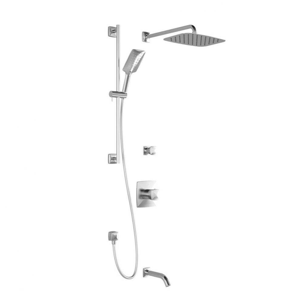 UMANI™ TD3 PREMIA (Valves Not Included) : Thermostatic Shower System with Wallarm Chrome