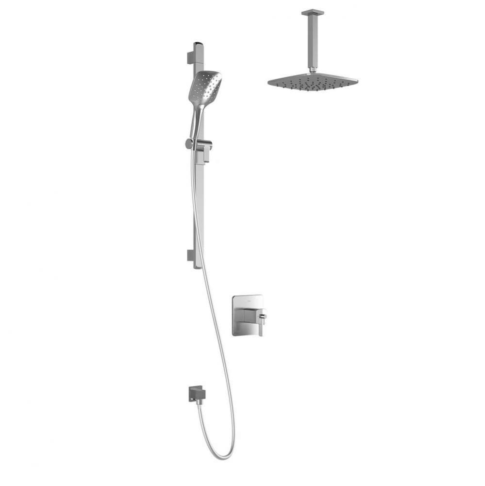 GRAFIK™ TCG1 PLUS : Water Efficient AQUATONIK™ T/P Coaxial Shower System with Vertical Ceiling