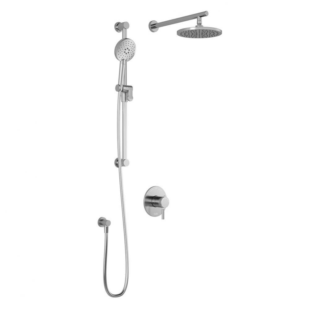 PRECISO™ TCG1  Water Efficient AQUATONIK™ T/P Coaxial Shower System with Wallarm Chrome