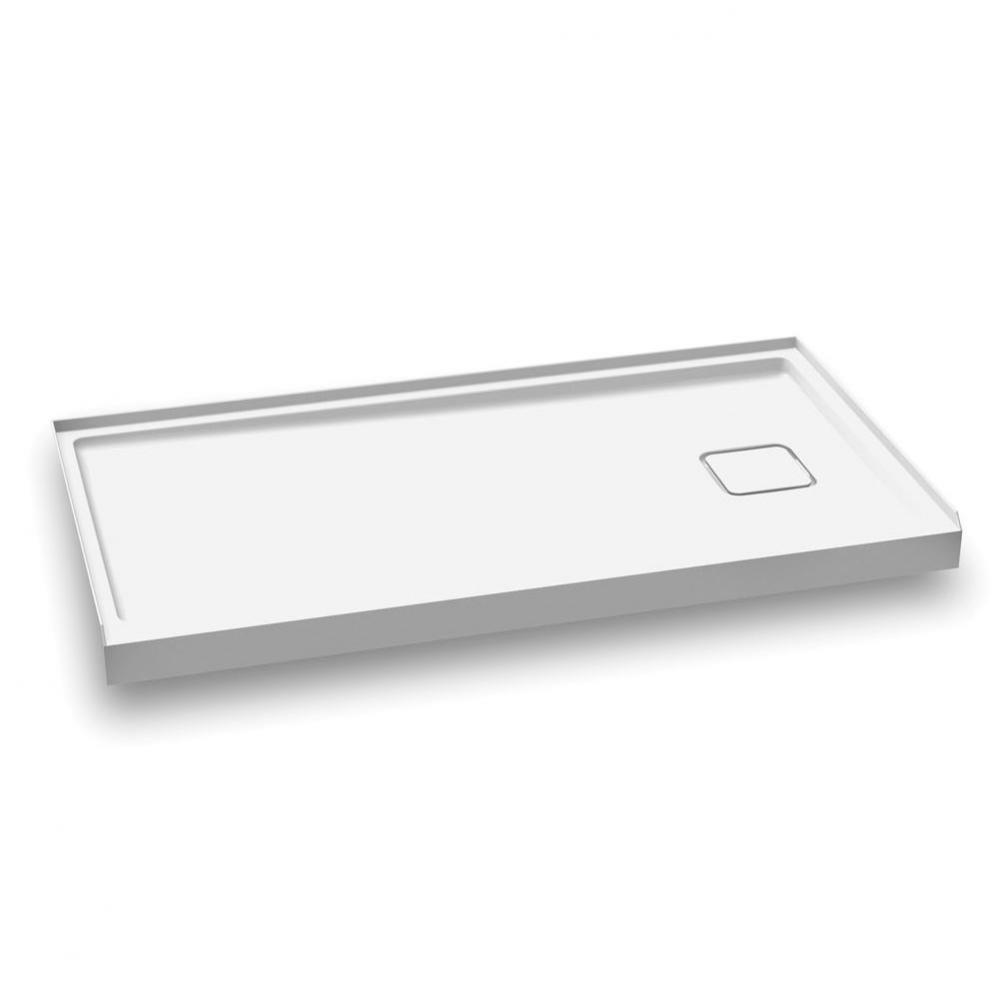 KOVER™ 60x32 Rectangular Acrylic Shower Base 60x32 with Right Drain and Integrated Tiling Flange