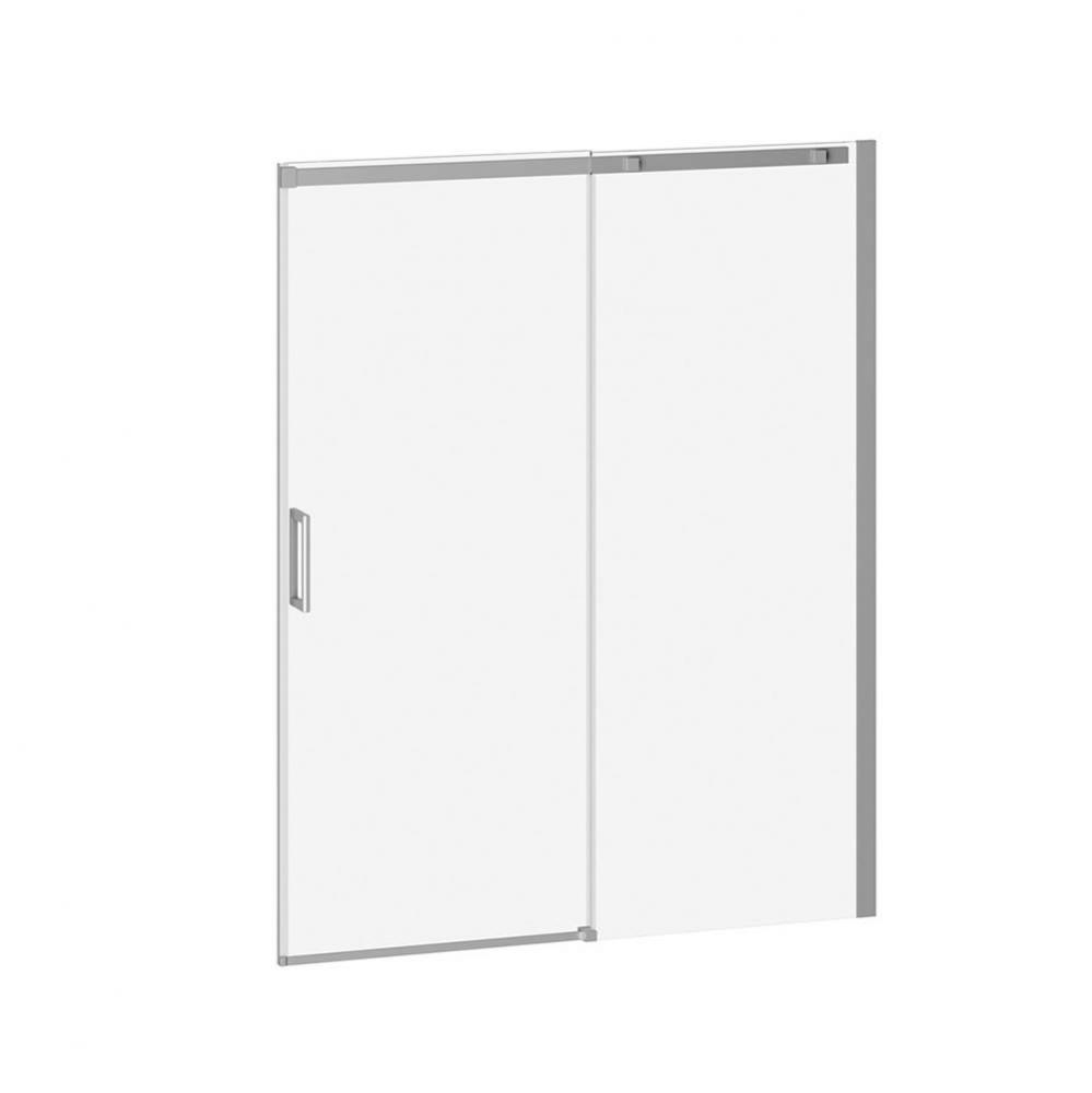VIVIO™ Alcove Sliding Shower Door 2 Panels 60''x75'' Chrome Clear Duraclean