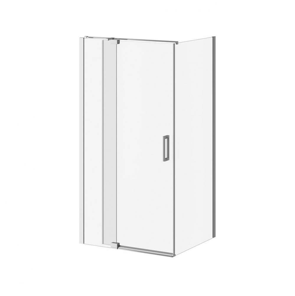 DISTINK™ (Box 1 of 2) 42''x77'' 2-Panel Pivot Shower Door for Corner Inst. (