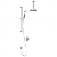 Kalia BF1357-110-001 - GRAFIK? TCD1 : Thermostatic Coaxial Shower System with Vertical Ceiling Arm