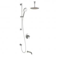 Kalia BF1235-110-001 - BELLINO? TCD3 : Thermostatic Coaxial Shower System with Vertical Ceiling Arm