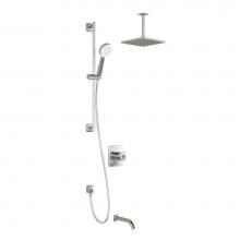 Kalia BF1236-110-001 - UMANI? TCD3 : Thermostatic Coaxial Shower System with Vertical Ceiling Arm
