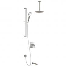 Kalia BF1359-110-001 - GRAFIK? TCD3 : Thermostatic Coaxial Shower System with Vertical Ceiling Arm