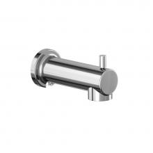Kalia 106540-110 - Round Tub Spout with Diverter and Slip-Fit Installation Chrome