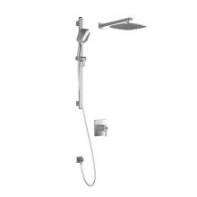 Kalia BF1718-110-100 - GRAFIK™ TCD1 PLUS : AQUATONIK™ T/P Coaxial Shower System with Wallarm Chrome