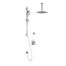 Kalia BF1431-110-101 - GRAFIK™ TD2 PLUS : Thermostatic Shower System Vertical Ceiling Arm Chrome