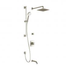 Kalia BF1630-120 - UMANI™ TG3 : Water Efficient Thermostatic Shower System with Wallarm Brushed Nickel PVD