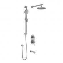 Kalia BF1644-110 - RoundOne™ TG3 : Water Efficient AQUATONIK™ T/P with Diverter Shower System with Wallarm Chrome