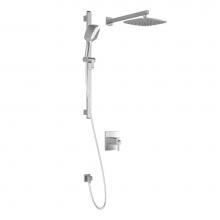 Kalia BF1706-110-100 - GRAFIK™ TCG1 PLUS : Water Efficient AQUATONIK™ T/P Coaxial Shower System with Wallarm Chrome