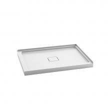 Kalia BW1191-240 - KOVER™ 48x36 Rectangular Acrylic Shower Base 48x36 with Central Drain and Right Integrated Tilin