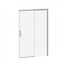 Kalia DR1477-110-003 - VIVIO™ Alcove Sliding Shower Door 2 Panels 48''x75'' Chrome Clear Duraclean