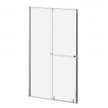 Kalia DR1851/DR1852-115-003 - BALANCIA 48''x79'' Sliding Shower Door Duraclean Glass for Alcove Installation