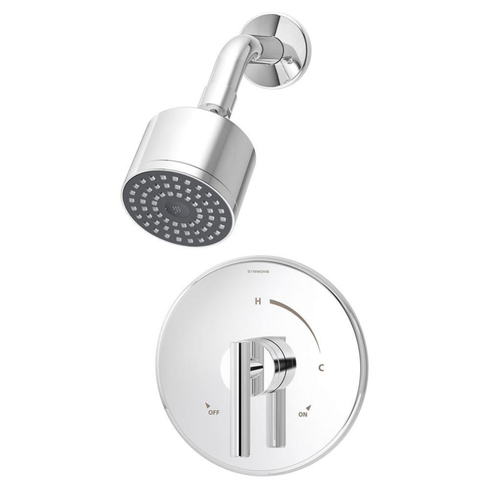 Dia Single Handle 1-Spray Shower Trim in Polished Chrome - 1.5 GPM (Valve Not Included)