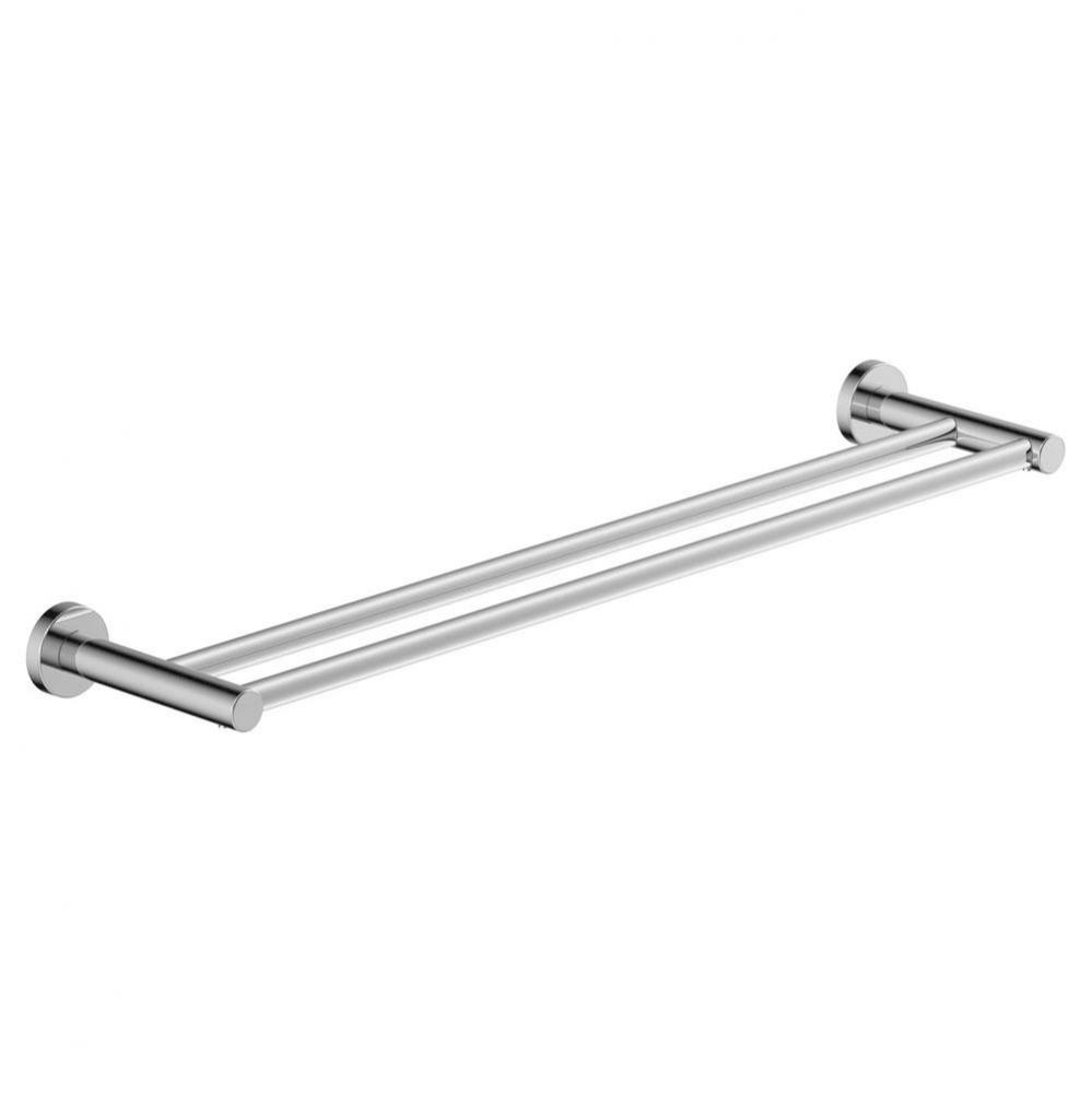 Dia 18 in. Double Towel Bar in Polished Chrome