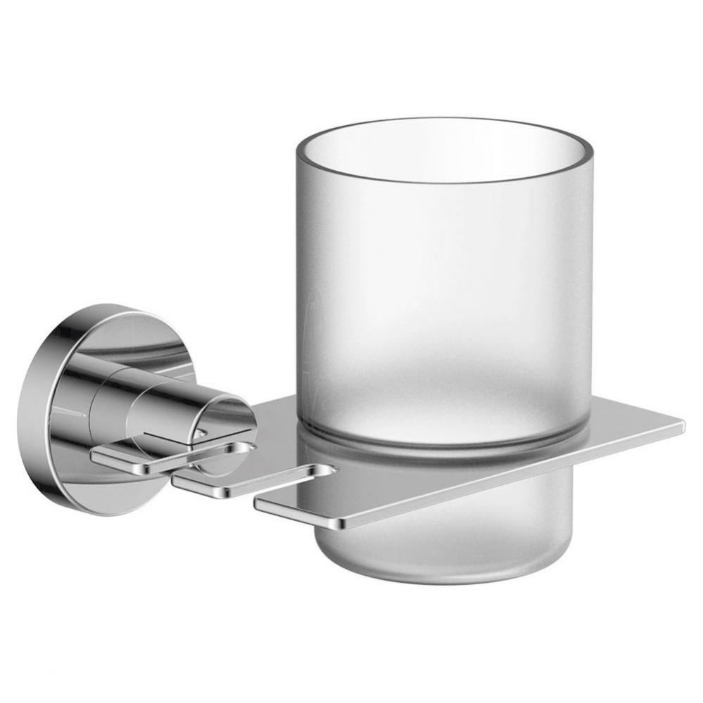 Dia Wall-Mounted Toothbrush Holder in Polished Chrome