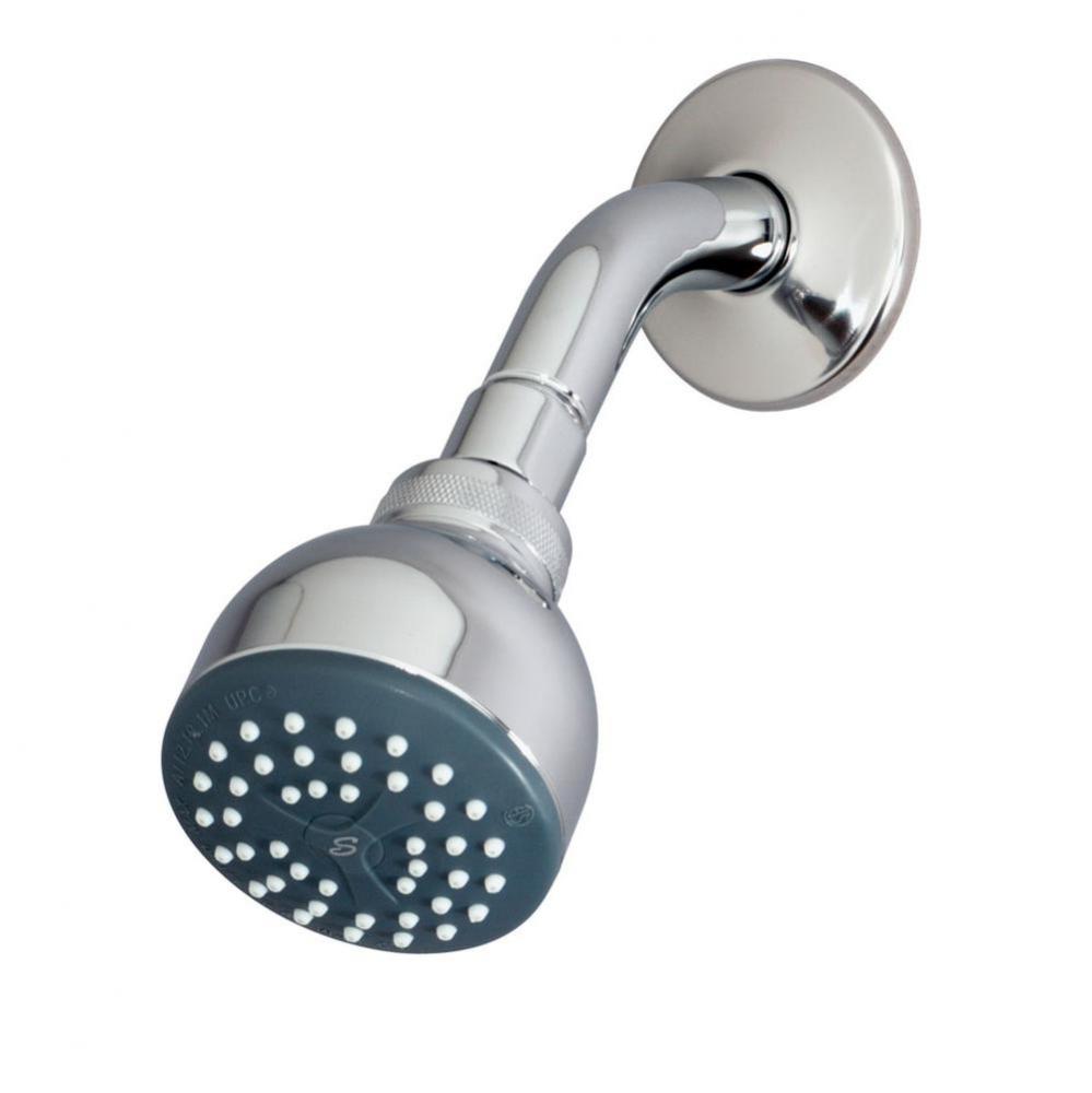 1-Spray 2.8 in. Fixed Showerhead in Polished Chrome (2.5 GPM)