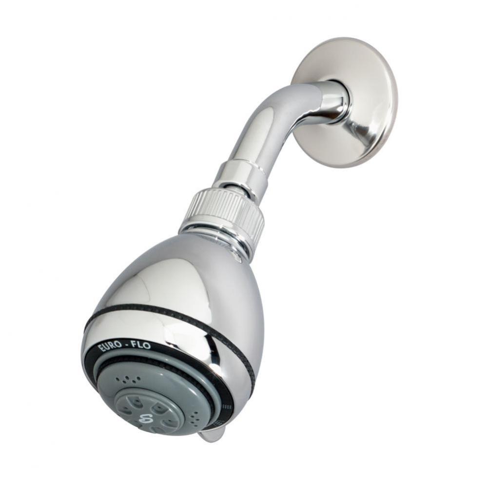 5-Spray 3.7 in. Fixed Showerhead in Polished Chrome (2.5 GPM)