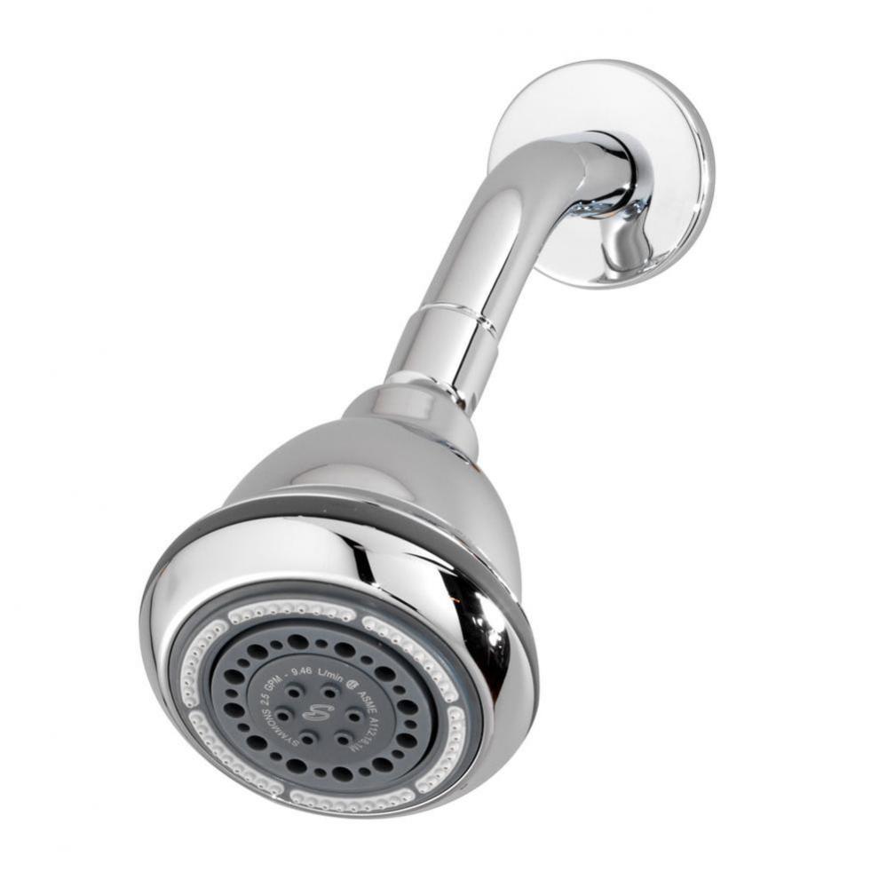 3-Spray 3.6 in. Fixed Showerhead in Polished Chrome (2.5 GPM)