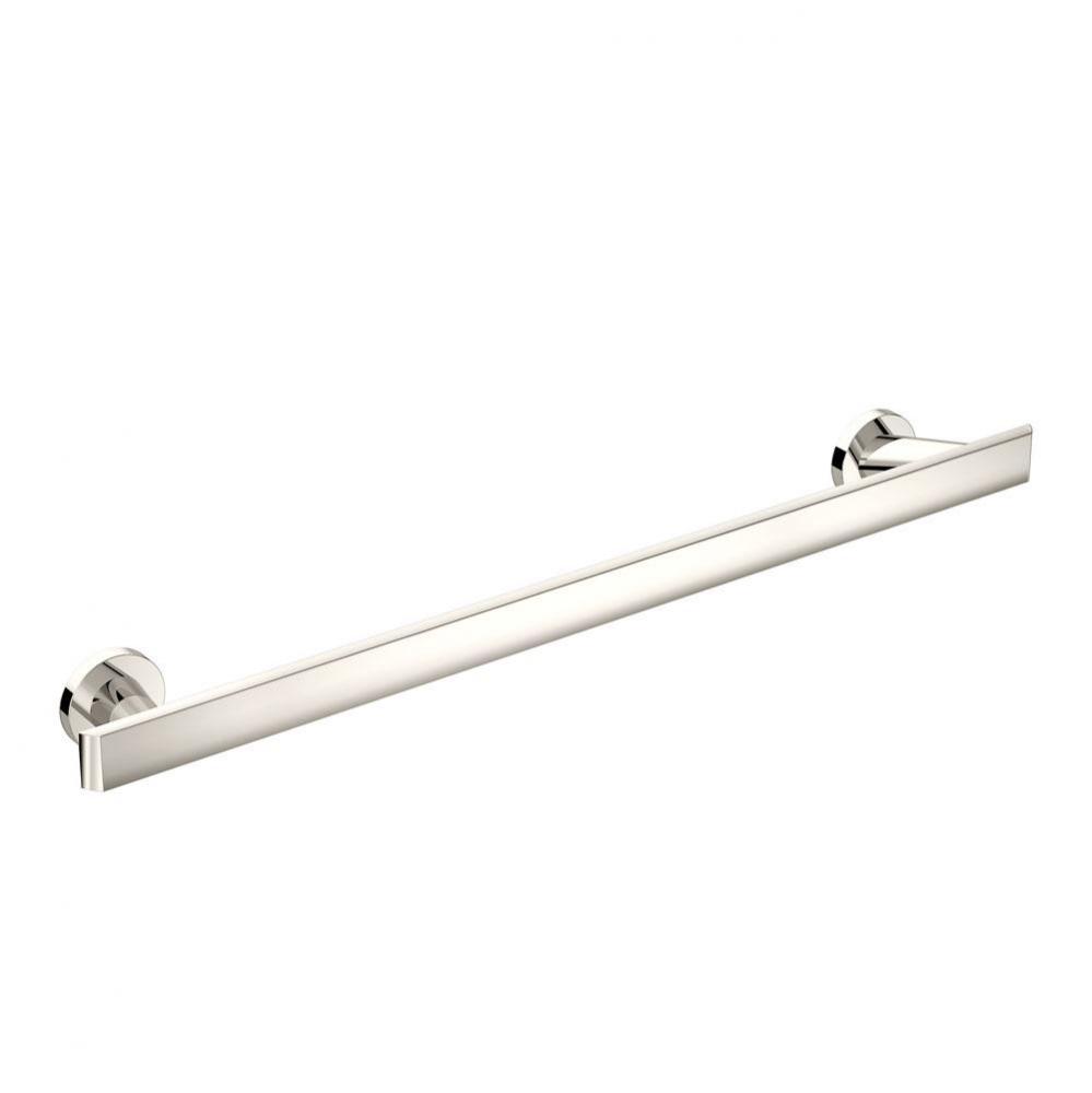 Naru 24 in. Wall-Mounted Towel Bar in Polished Nickel