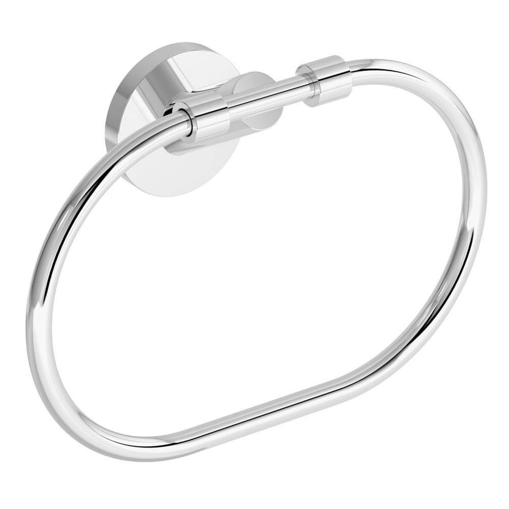 Sereno Wall-Mounted Towel Ring in Polished Chrome