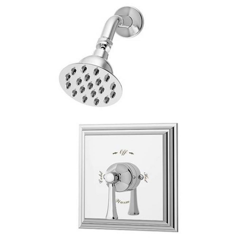 Canterbury Single Handle 1-Spray Shower Trim in Polished Chrome - 1.5 GPM (Valve Not Included)