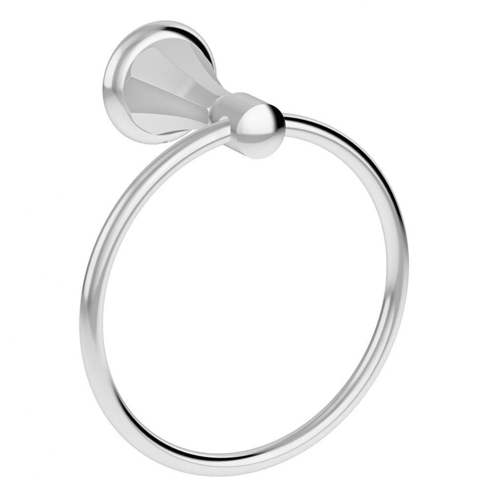 Canterbury Wall-Mounted Towel Ring in Polished Chrome