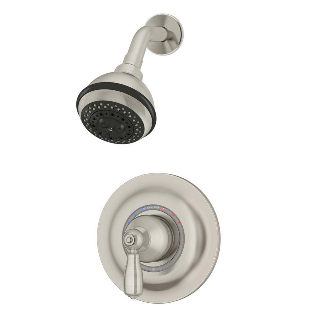 Allura Single Handle 3-Spray Shower Trim in Polished Chrome - 1.5 GPM (Valve Not Included)