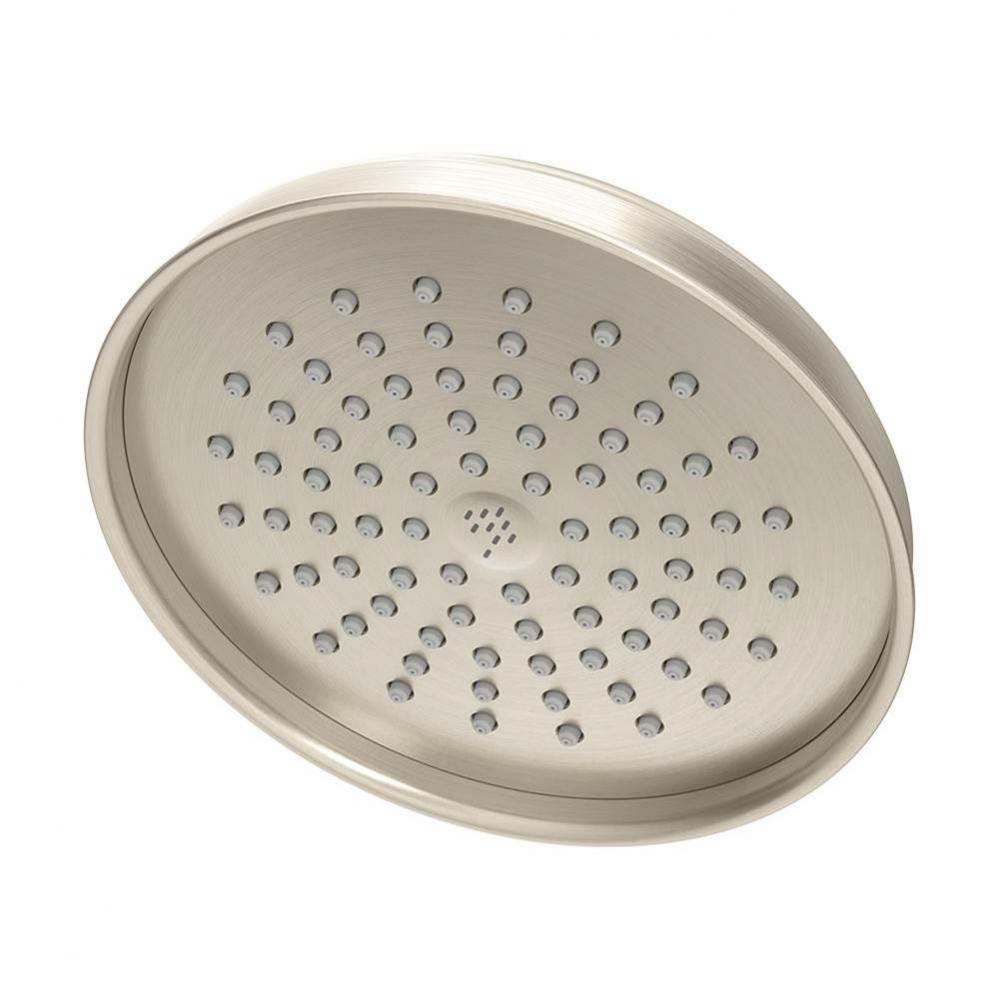 1-Spray 6 in. Fixed Showerhead in Satin Nickel (2.5 GPM)