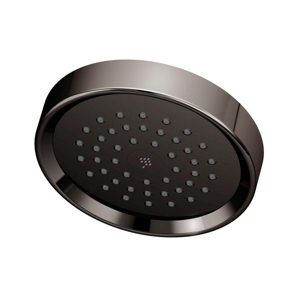 Museo 1-Spray 5.6 in. Fixed Showerhead in Polished Graphite (1.5 GPM)
