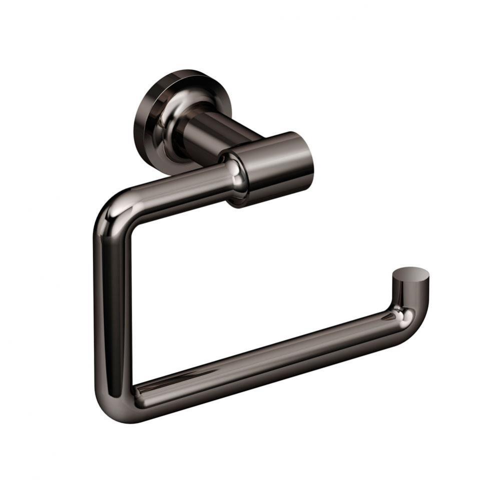 Museo Wall-Mounted Hand Towel Ring in Polished Graphite