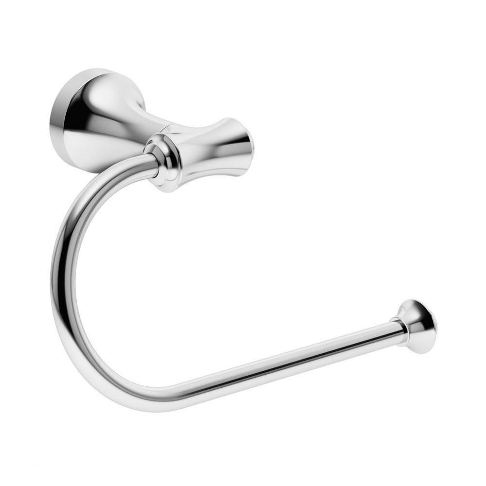 Degas Wall-Mounted Left Toilet Paper Holder in Polished Chrome