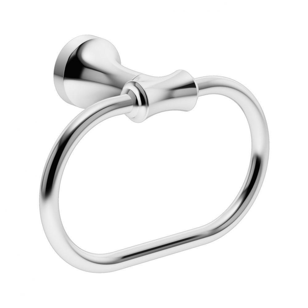 Degas Wall-Mounted Towel Ring in Polished Chrome